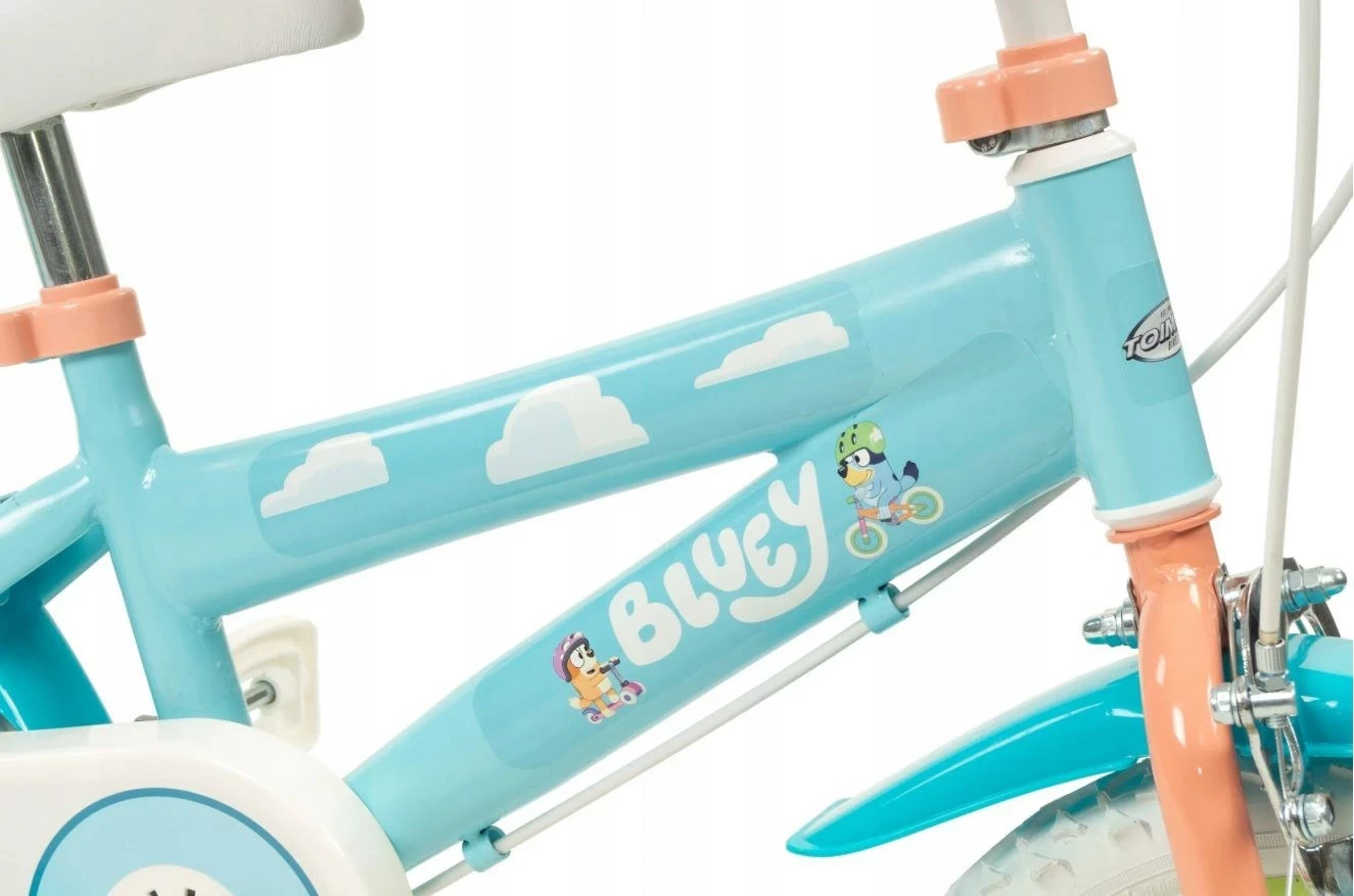 Otroško kolo TOIMSA Bluey 12 in, modro/limetno
