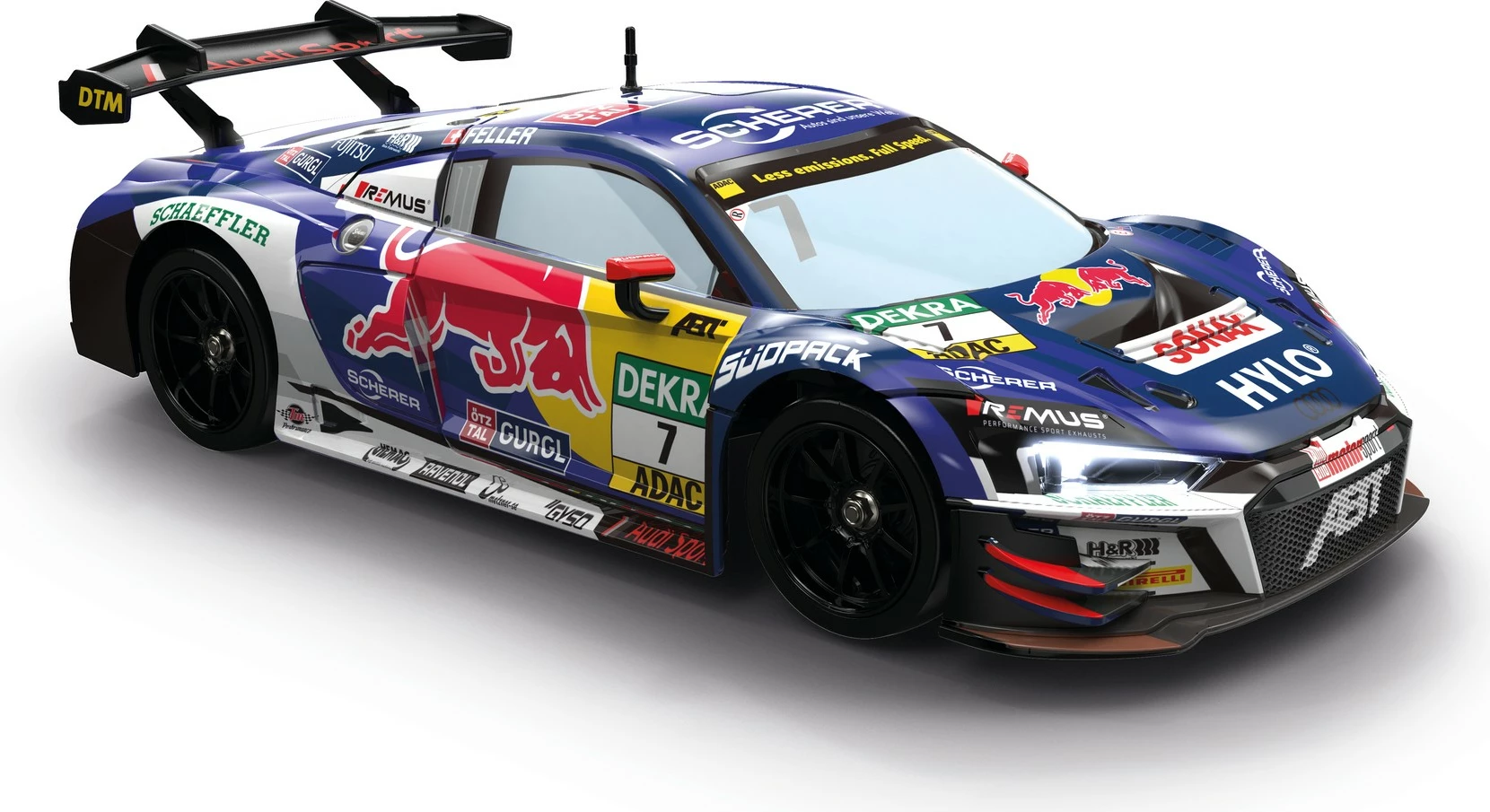 Igrača dirkalnik Red Bull Audi R8 LMS GT3 evo II, Carrera RC ABT, 1:16, električen, moder