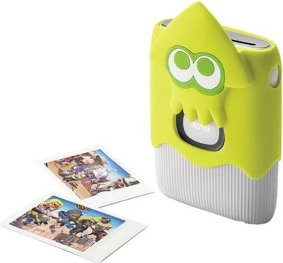 Prenosni foto tiskalnik z motivom Splatoon 3 Fujifilm Instax Mini Link 2 Special Edition, bel, s torbico