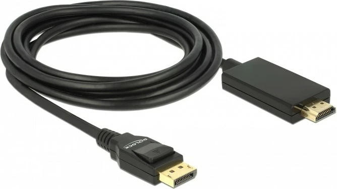Kabel DisplayPort na HDMI DeLOCK 85318, 3 m, črn