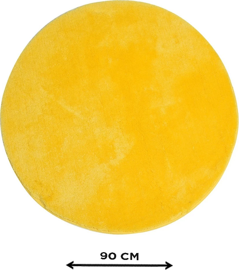 Kopalniška preproga iz akrila, rumena, Mijolnir Havai, 90 cm