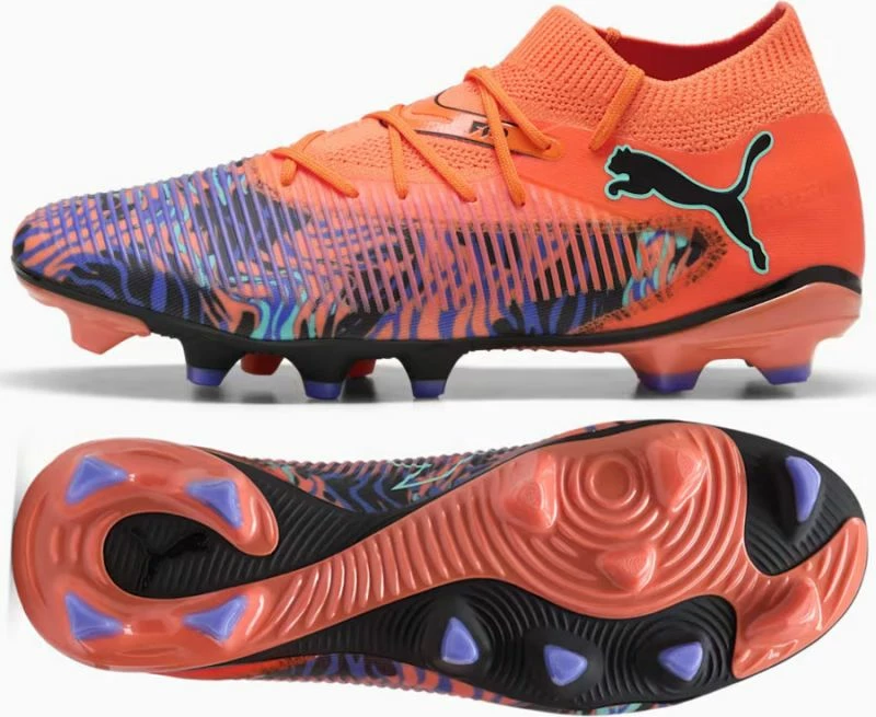 Fuzionalne nogometne superge, Puma Future 8 Match Creativity FG/AG, moške, oranžne