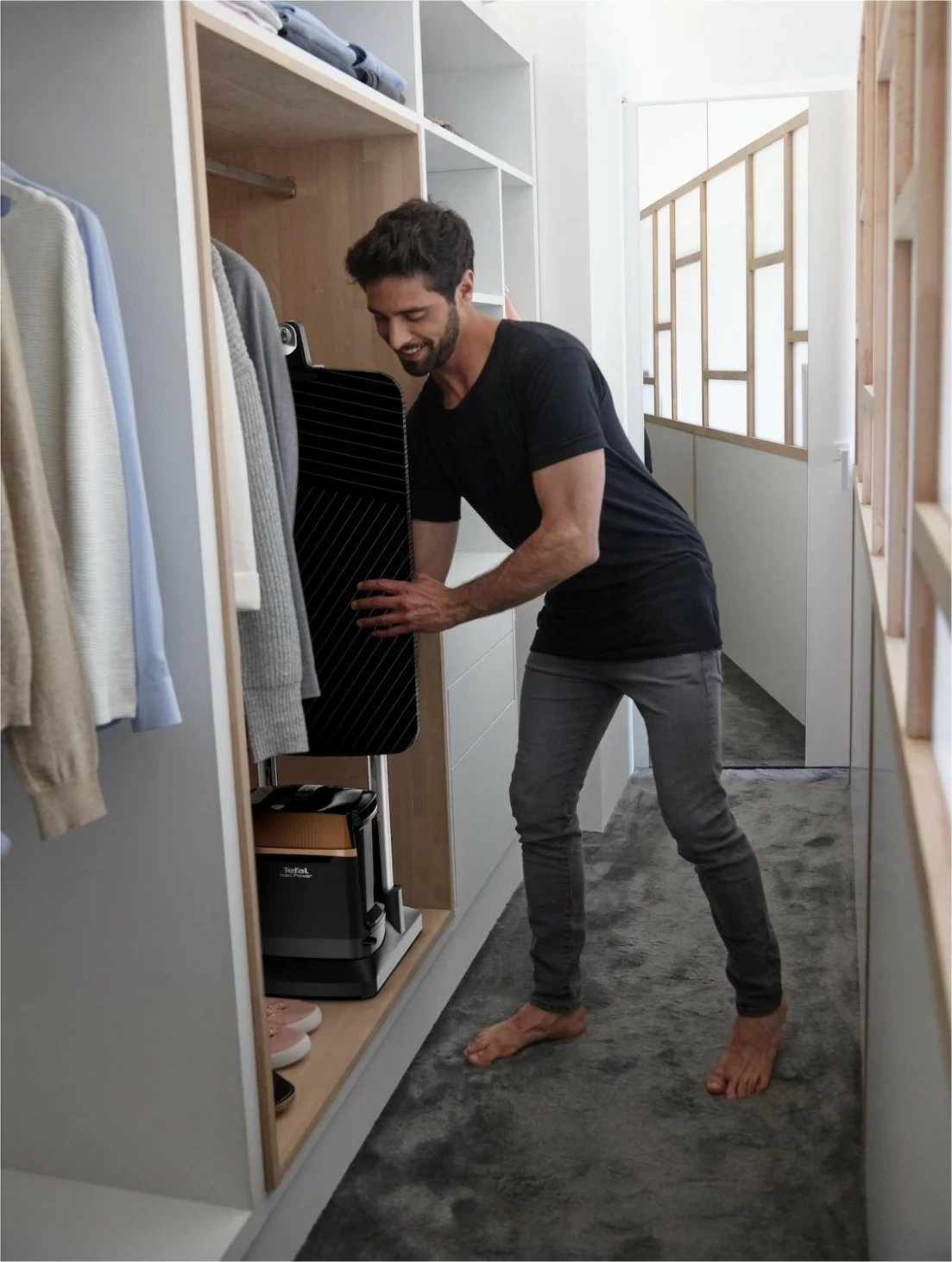 Parni likalnik Tefal QT 2020 IXEO Power, črn