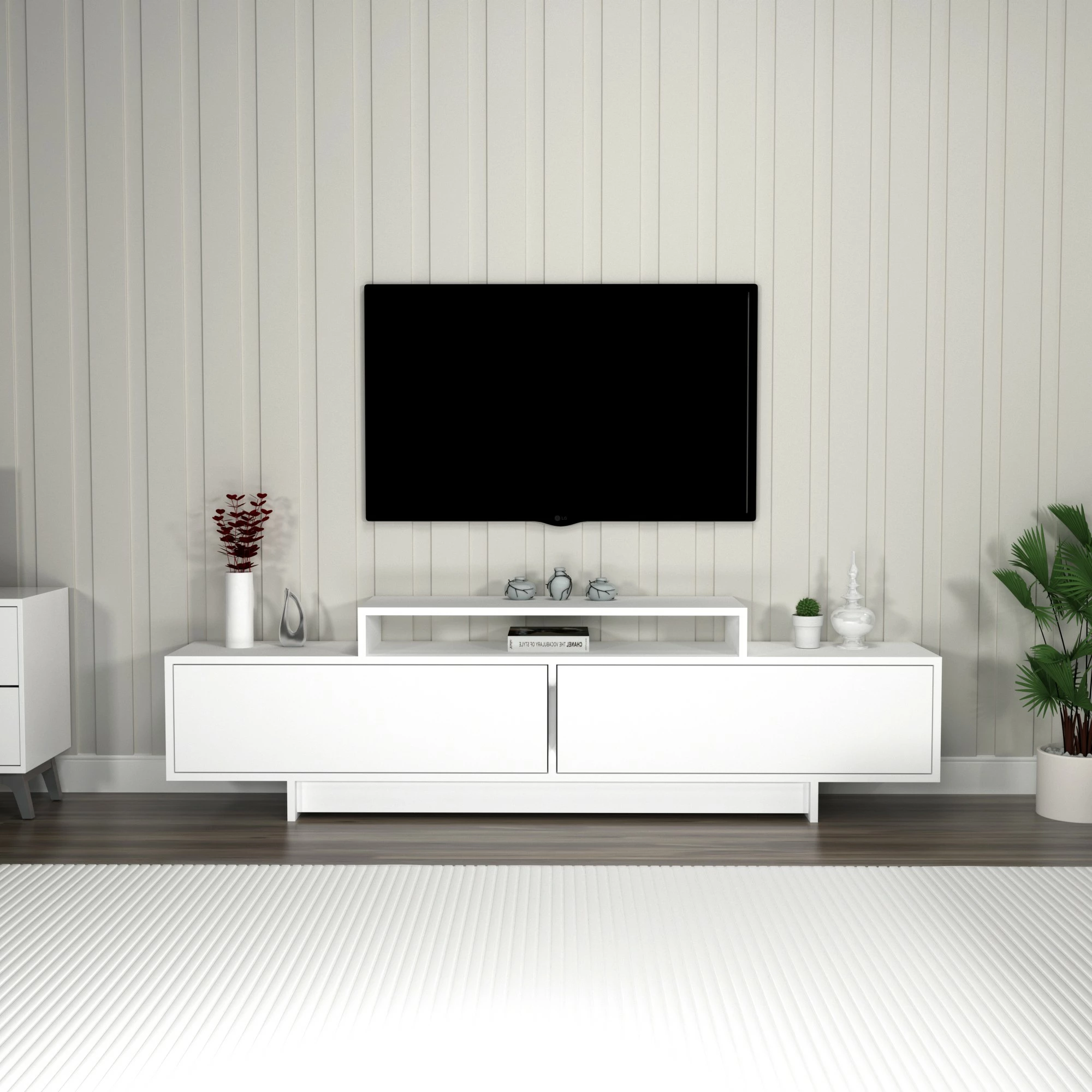 Komoda za TV Grasyas Hanah Home, bela