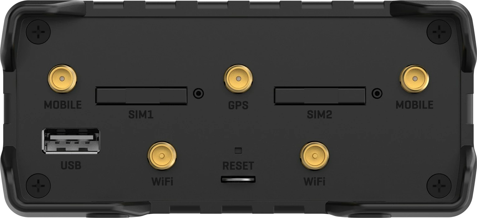 LTE industrijski mobilni usmerjevalnik Teltonika RUT906, črn, aluminij