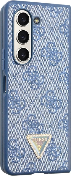 Ovitek za telefon 4G Triangle Strass Guess za Samsung Galaxy Z Fold 5, moder