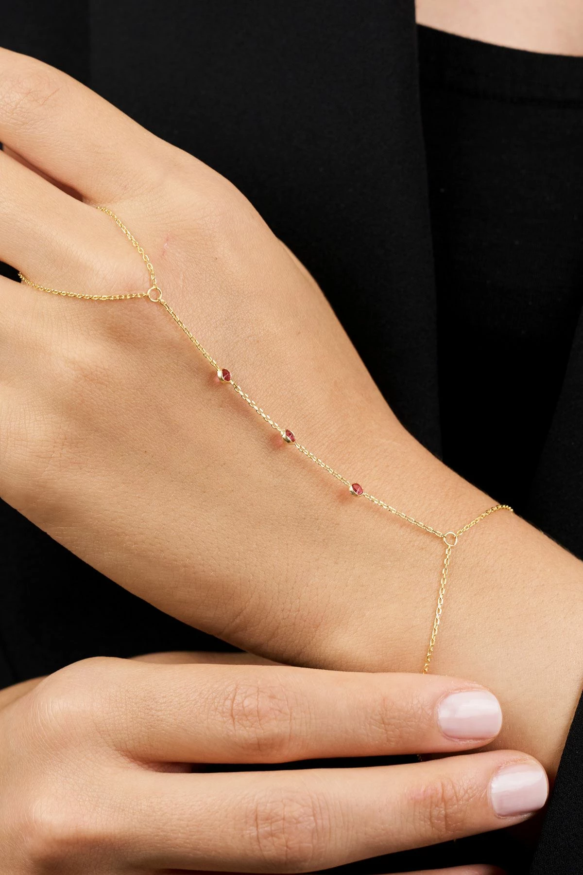 Ogrlica iz srebra 925 Elika, rdeča, TFNY65207