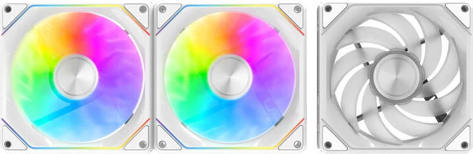 Set ventilatorjev za računalnik Darkflash Gauss G24 3IN1, ARGB, bel