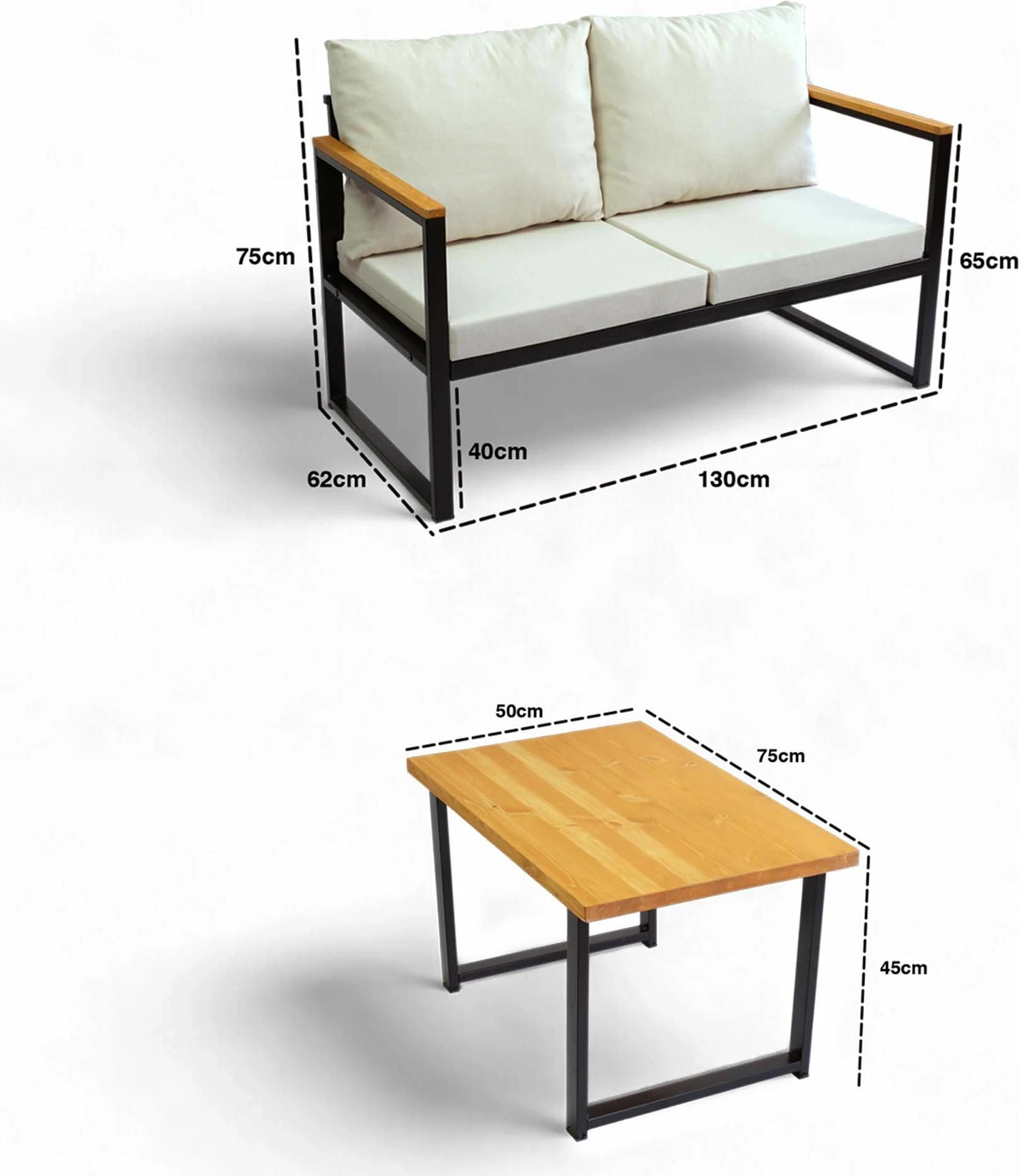 Vrtni lounge set Skye Decor, CPT5544-130