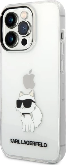 Ovitek Choupette Karl Lagerfeld za iPhone 14 Pro, prozoren
