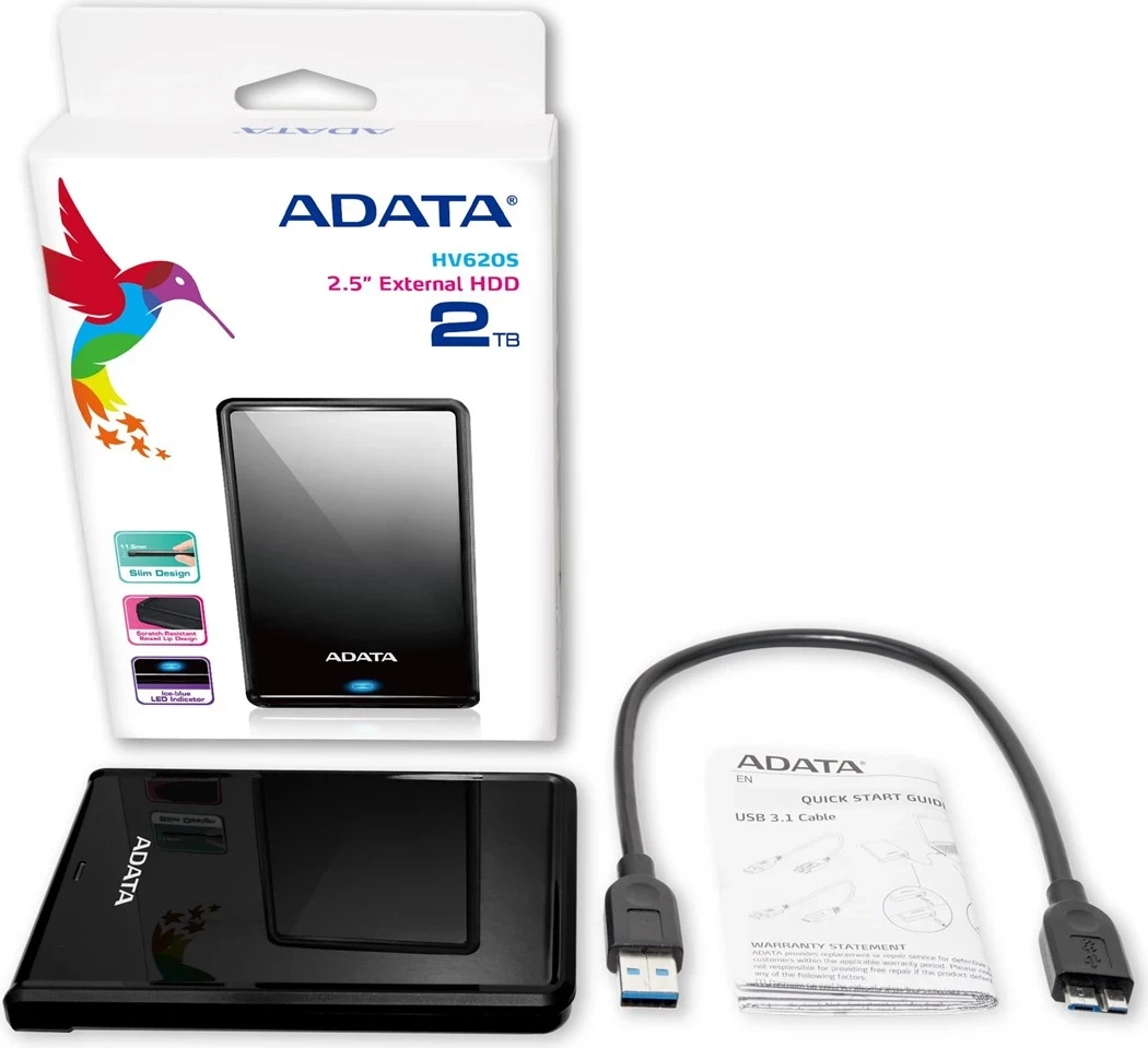 Zunanji trdi disk ADATA AHV620S, 2000 GB