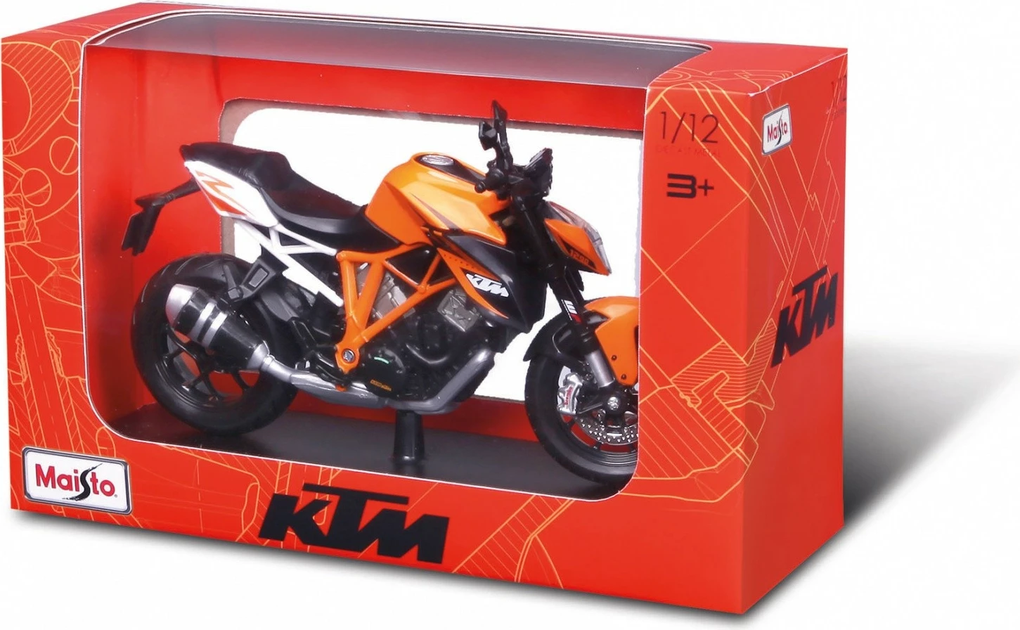 Metalni model motorja KTM 1290 Super Bike, Maisto, 1:12, večbarven