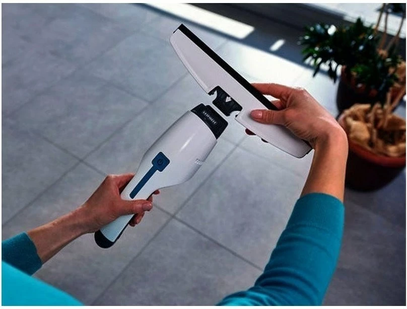 Električni čistilec za okna Leifheit NEMO, 28 cm, IPX7, črn/tirkizna/bel