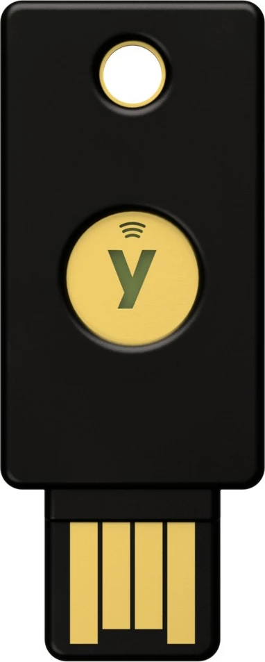 Varnostni ključ USB FIDO2 NFC, Yubico, USB-A, črn
