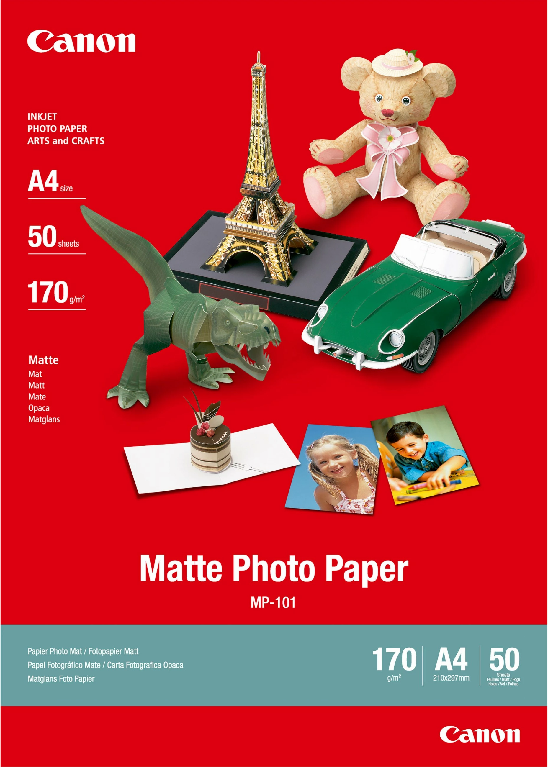 Mat fotografski papir Canon MP-101, A4, 170 g/m², 50 listov