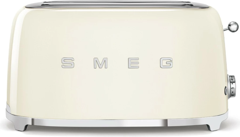 Toster Smeg TSF02CREU, 4 rezine, 1500 W, krem