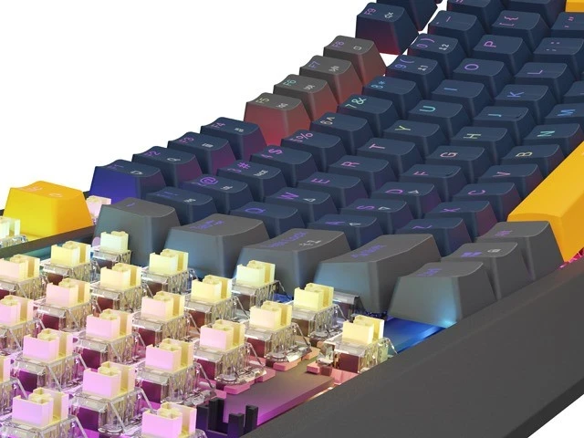 Mehanična tipkovnica Genesis Thor 230 TKL, RGB, Outemu Panda, mornarsko modra