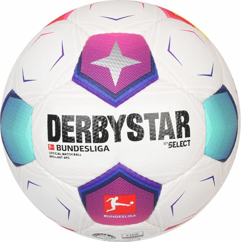 Nogometna žoga DerbyStar Bundesliga 2023 Brilliant APS, Select, za moške in ženske