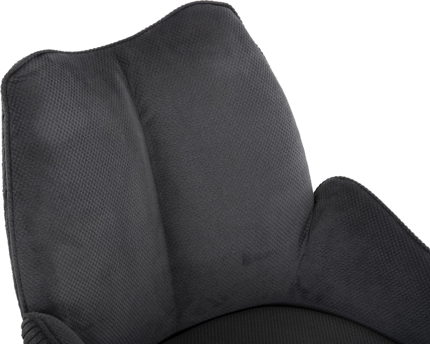 Jedilni naslanjač SHAI FH9844.03 sivo blago-črna kovinska osnova 61x63x93Hcm, set 2 kosov