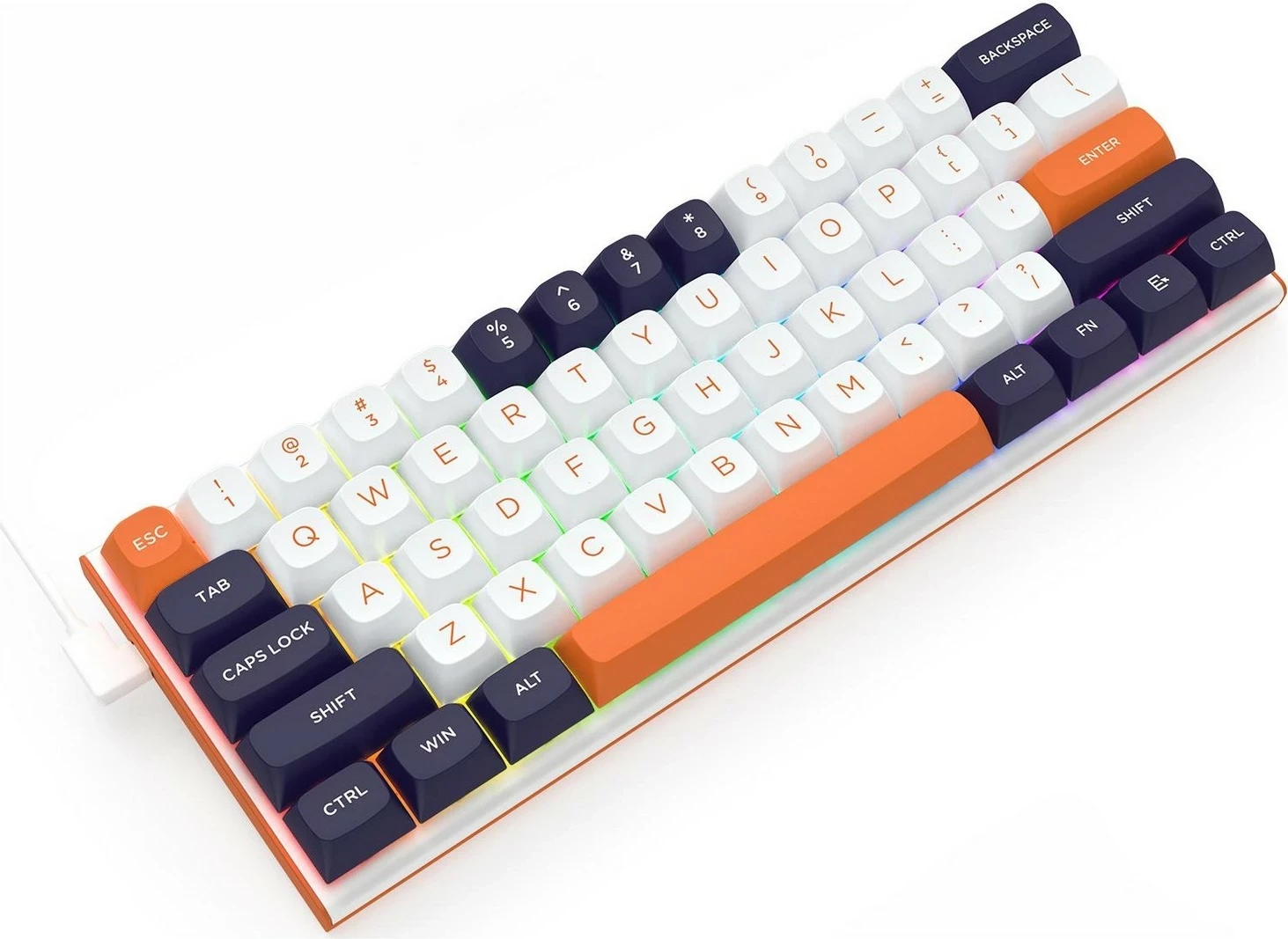 Me 61 tipk, RGB, bela-modro Redragon K683 tipkovnica