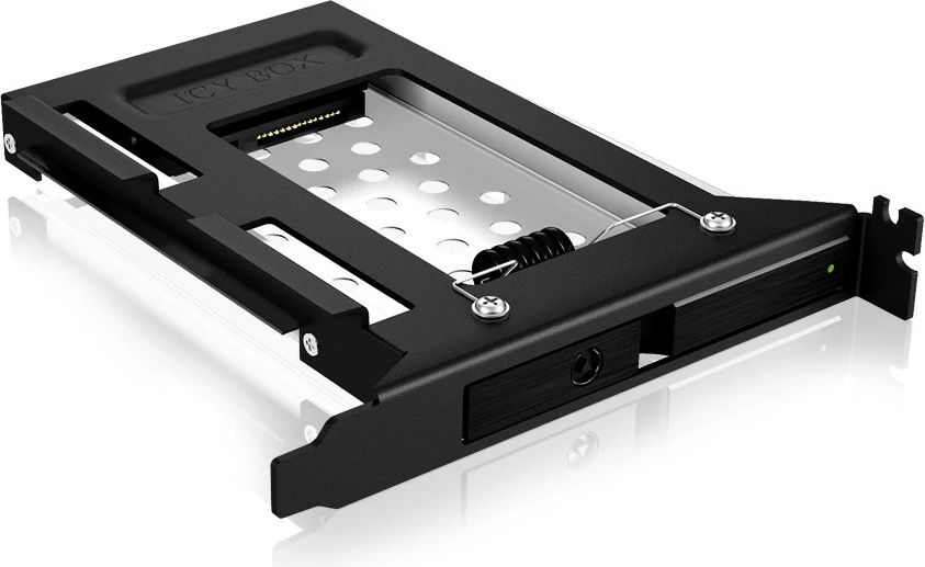 Pripomoček za montažo 2,5" SATA HDD/SSD v PCI reži, ICY BOX, črn