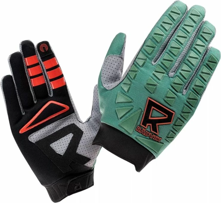 Kolesarske rokavice Radvik, za moške, zelene