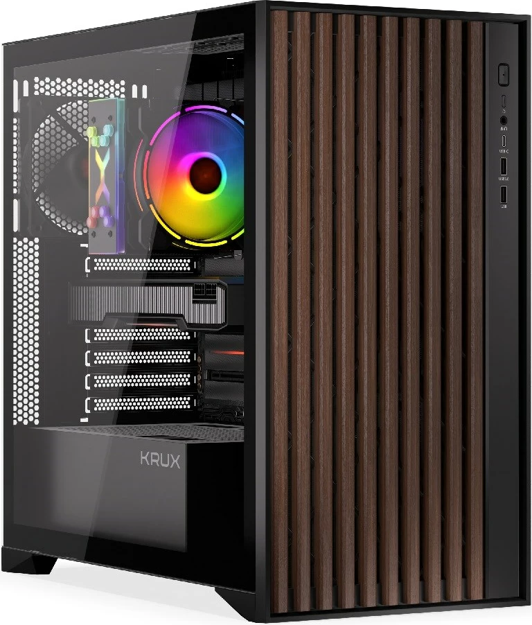 Računalniško ohišje KRUX Palum KRXD008, črno