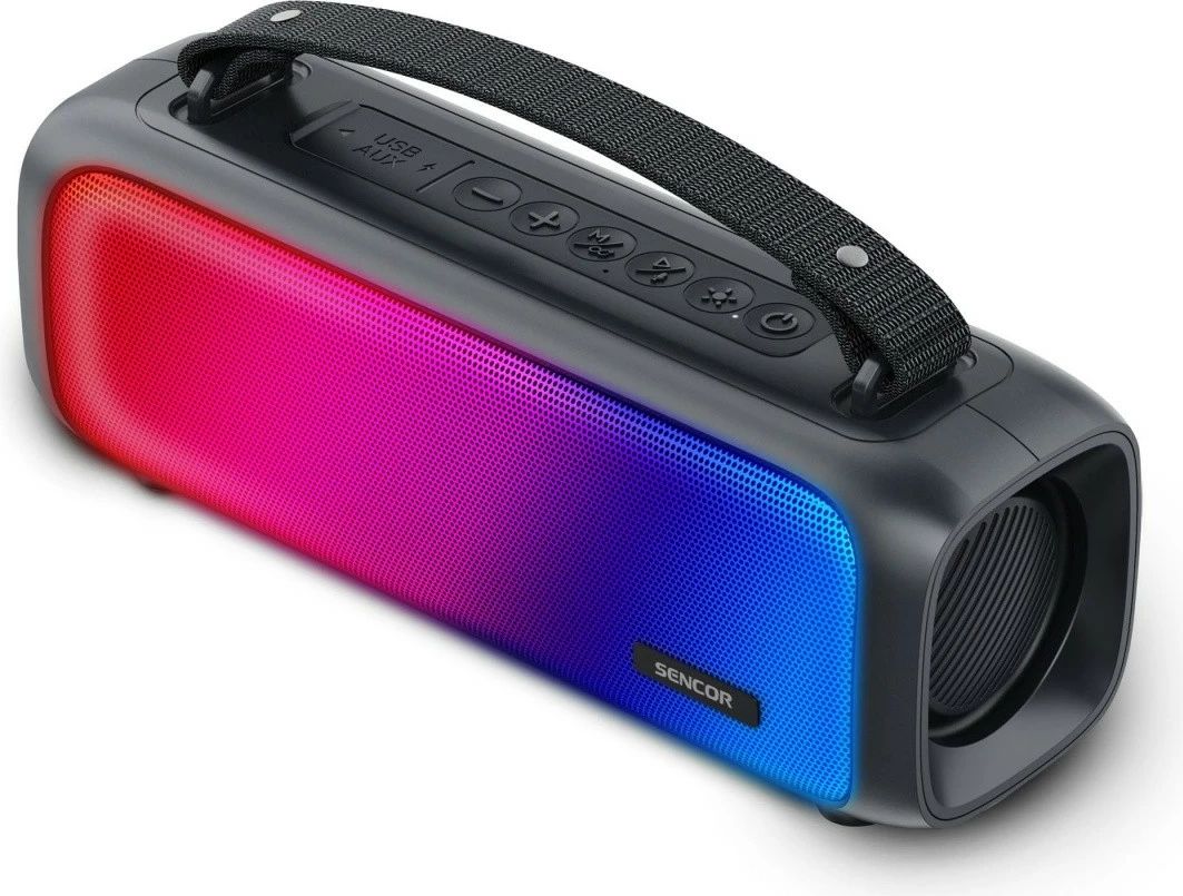 Bluetooth zvočnik Sencor SSS 3000 KIDS, 16 W, LED panel, črn