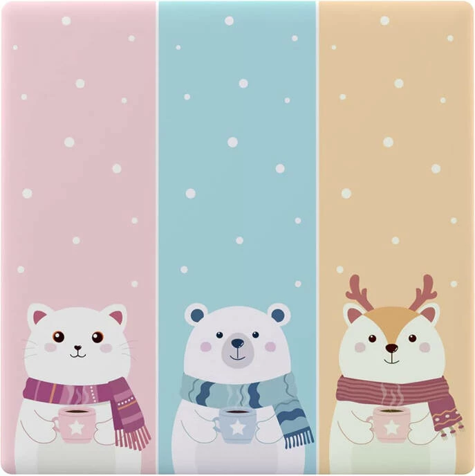 Dekorativni pokrov za stikalo Sonoff T5-3C-86, cartoon, plastičen, večbarven