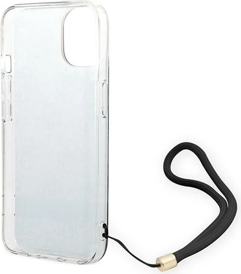 Zaščitni ovitek za iPhone 14 Plus 6.7", Guess GUOHCP14MH4STK, črn, 4G Print Strap