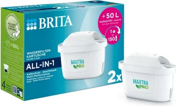 Filtrirni vložki za vodo Maxtra Pro, Brita, 2 kosa, bela