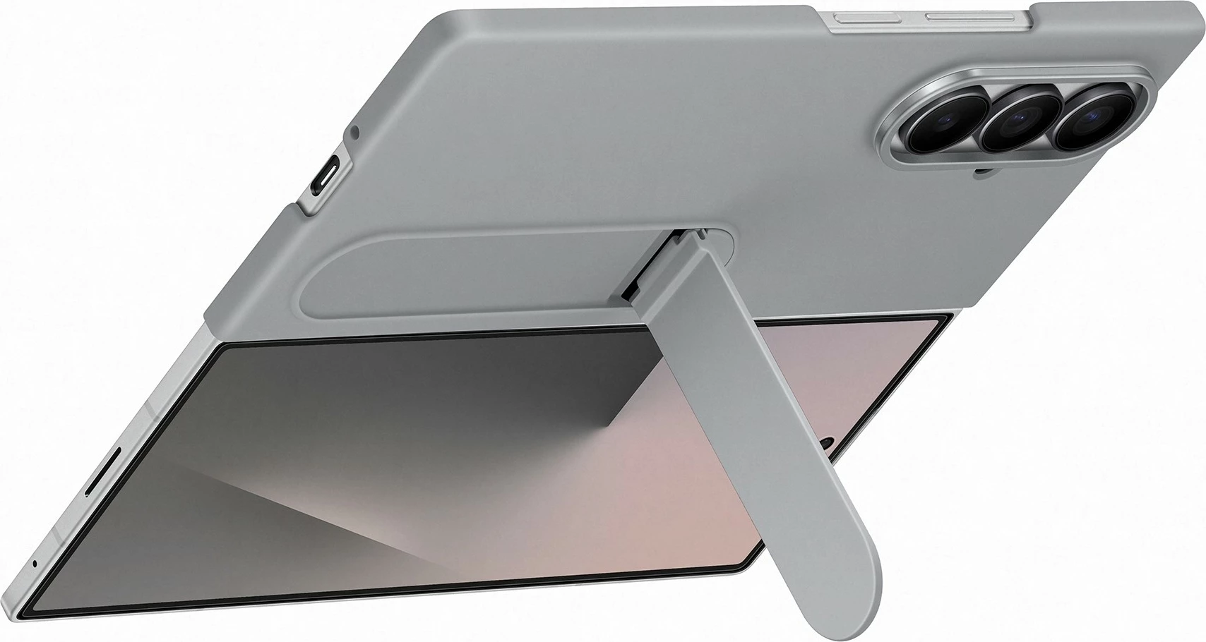 Silikonska zaščita za Samsung Galaxy Fold7, siva