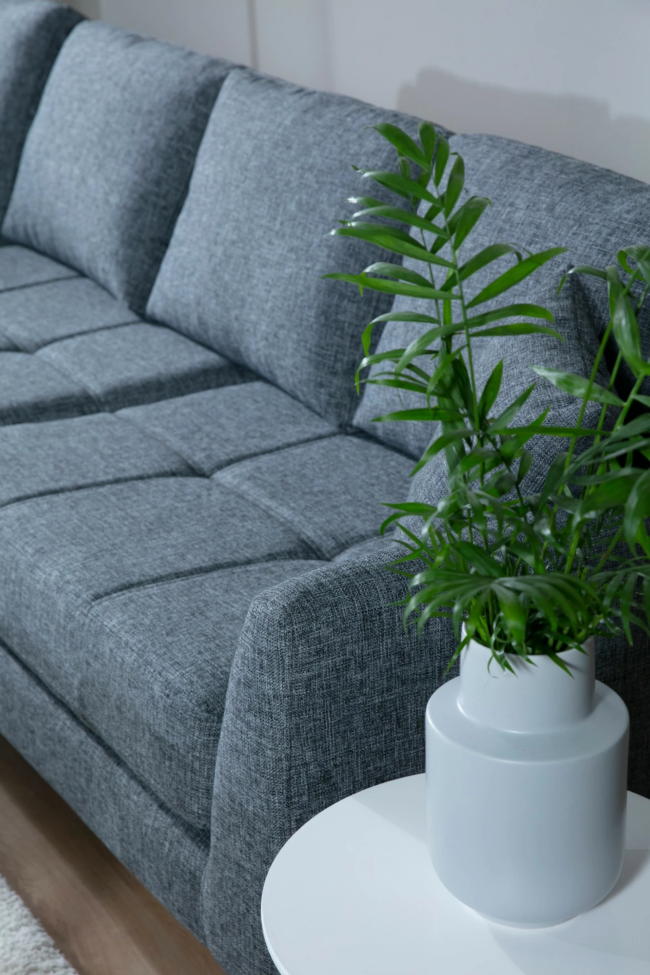 Kotni kavč, Atelier del Sofa Tempo levo (3+3R), temno siva