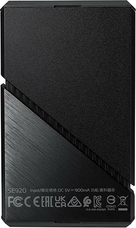 Zunanji SSD Adata SE920, 2 TB, USB4 Type-C, črn