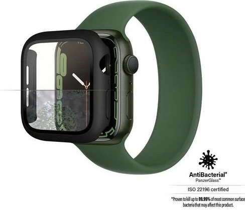 Zaščitni ovitek PanzerGlass za Apple Watch 7/8, 41 mm, črn
