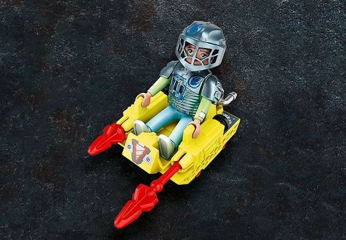 Rudarski voziček DINO Rise, set igrač Playmobil 70930, 23 kosov