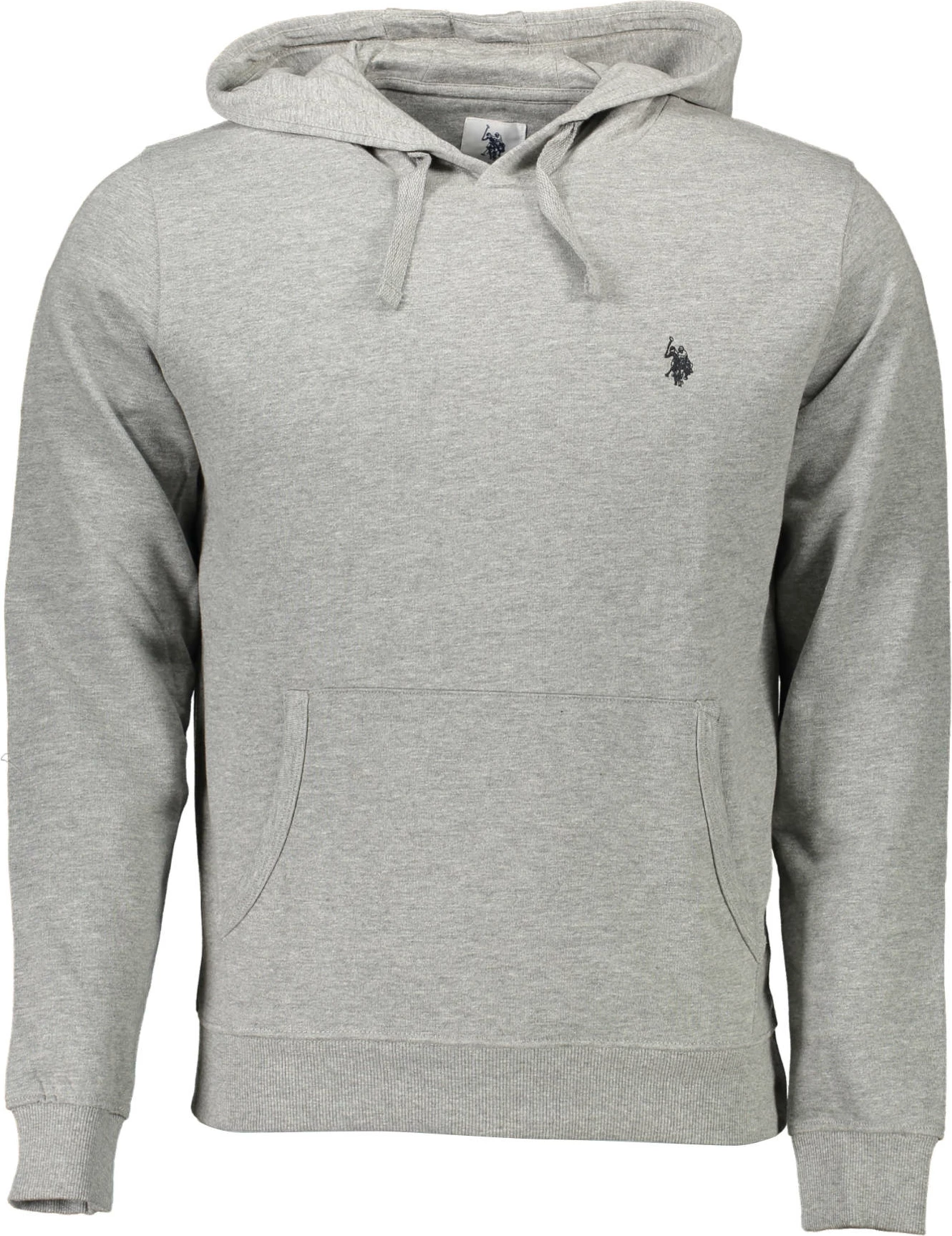 Pulover s kapuco, moški US Polo, siv