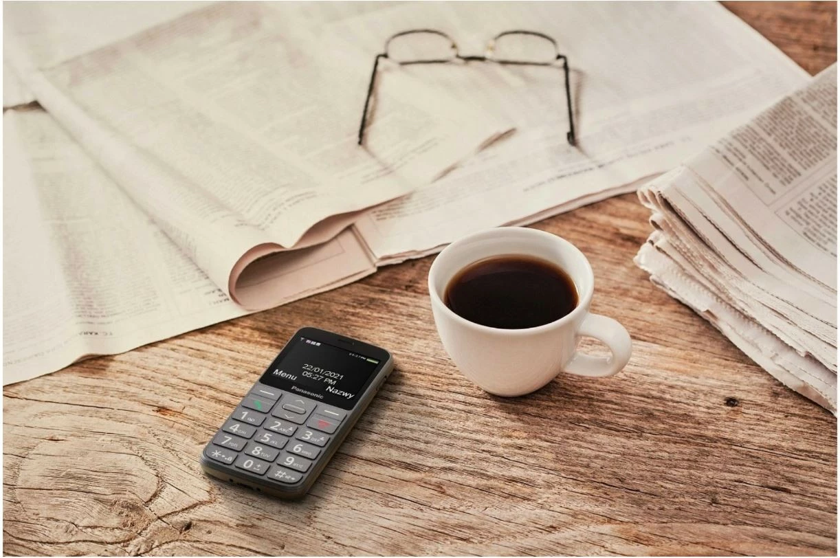 Mobilni telefon Panasonic KX-TU160, 2,4", Bluetooth, siv