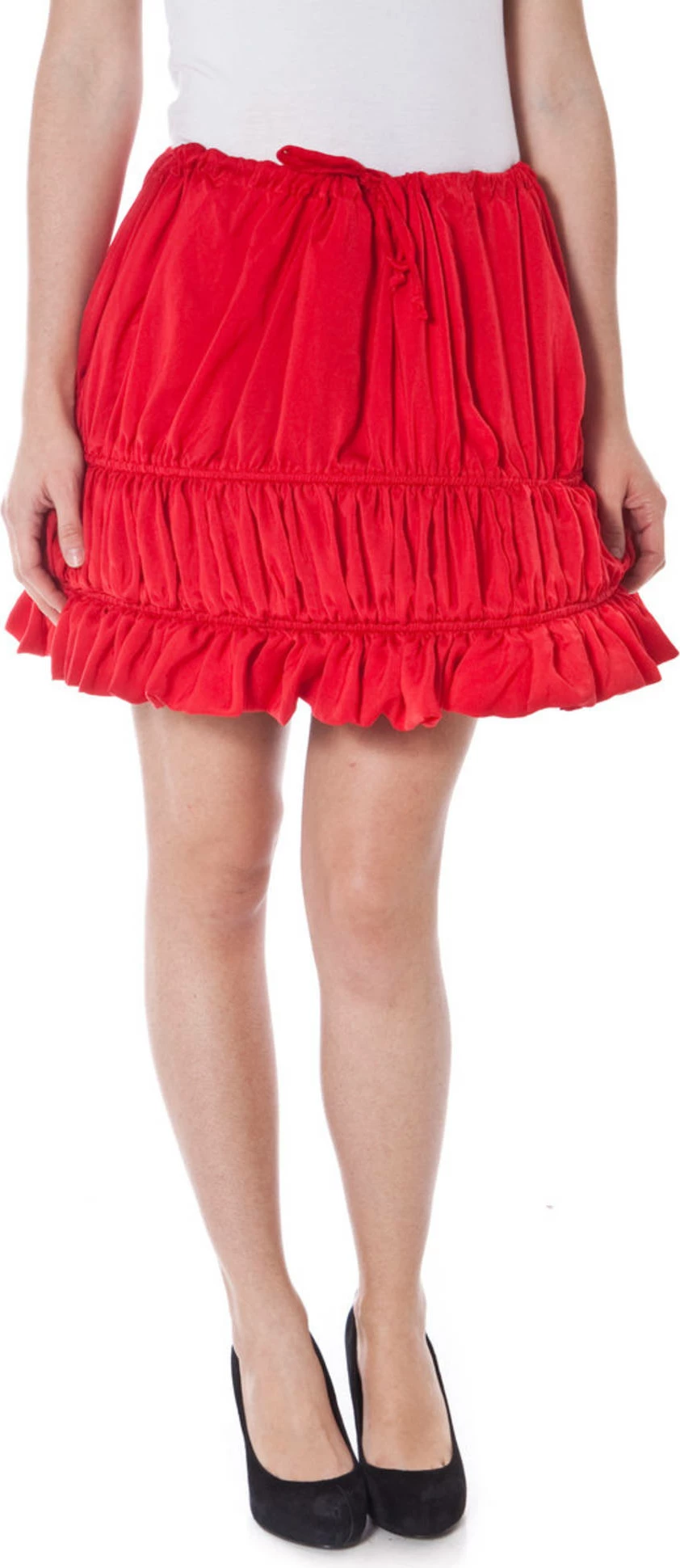 Kratko balon krilo za ženske, rdeče, DENNY ROSE