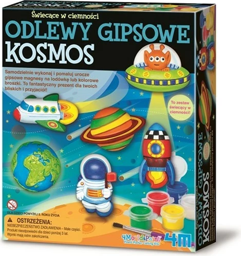 Kreativni set z gipsnimi odlitki 4m Cosmos, večbarven