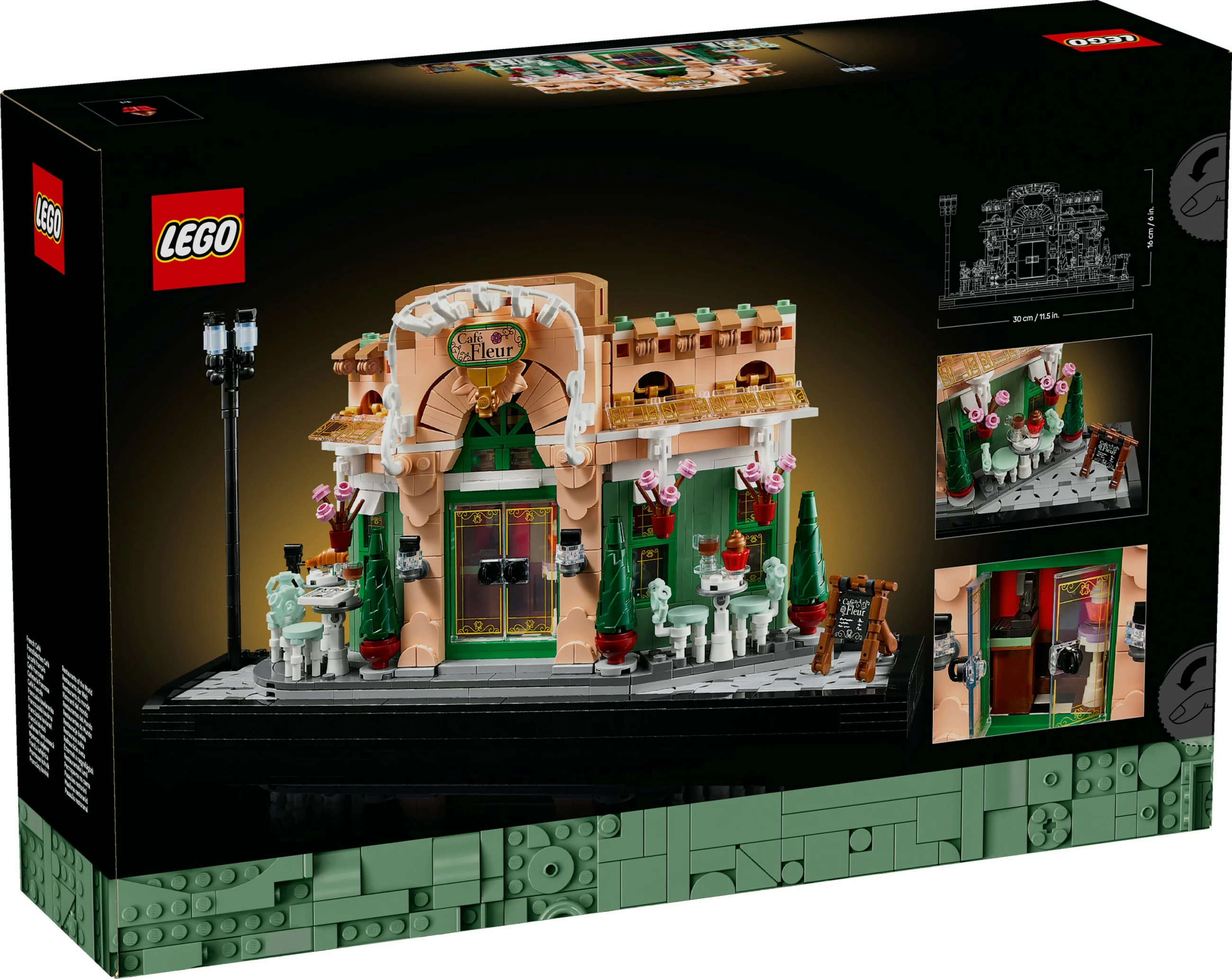 Model podrobne francoske kavarne LEGO French Café, 1101 kosov, plastika, večbarven