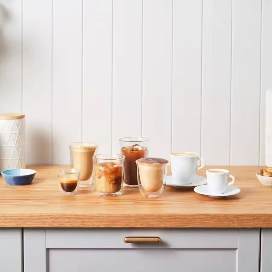 Termo kozarci DeLonghi DLSC318, 400 ml, 2 kosa, prozoren