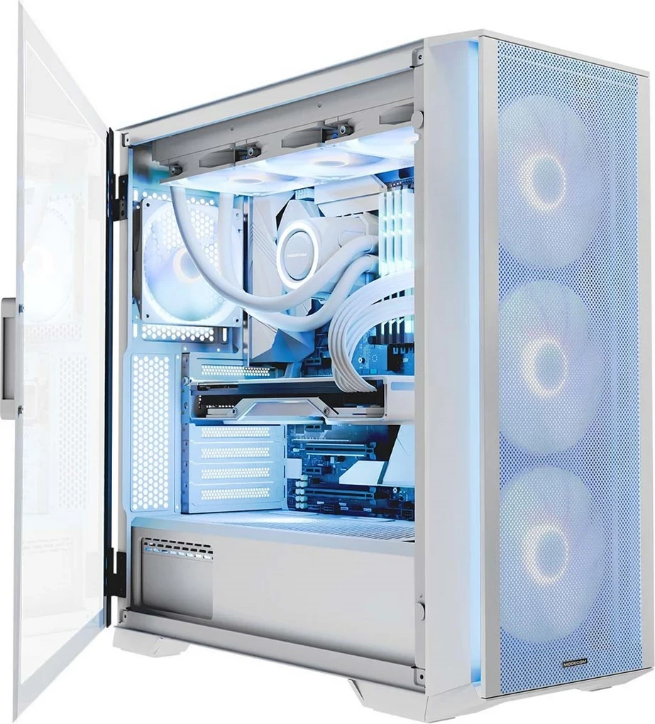 Ohišje MODECOM HORIZON ARGB Flow MIDI, USB 3.0 x2, CYPE-C, belo