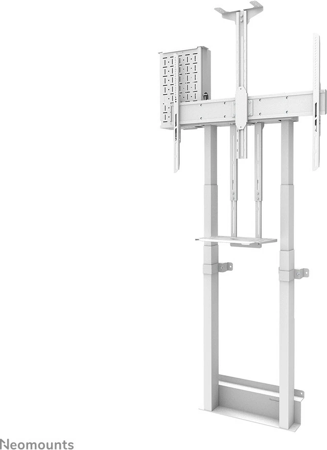 Motorni stenski nosilec za TV do 100'', Newstar WL55-875WH1, bel