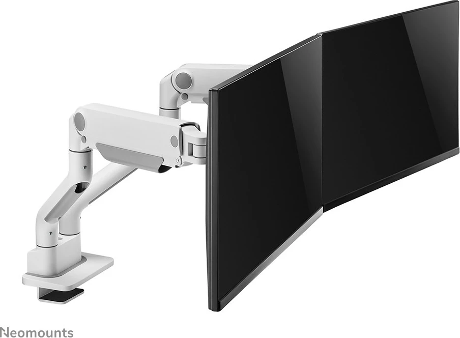 Namizni nosilec za dva monitorja, Neomounts DS70S-950WH2, Clamp/Grommet, 18 kg, 43,2 cm (17"), 88,9 cm (35"), 100 x 100 mm, bel