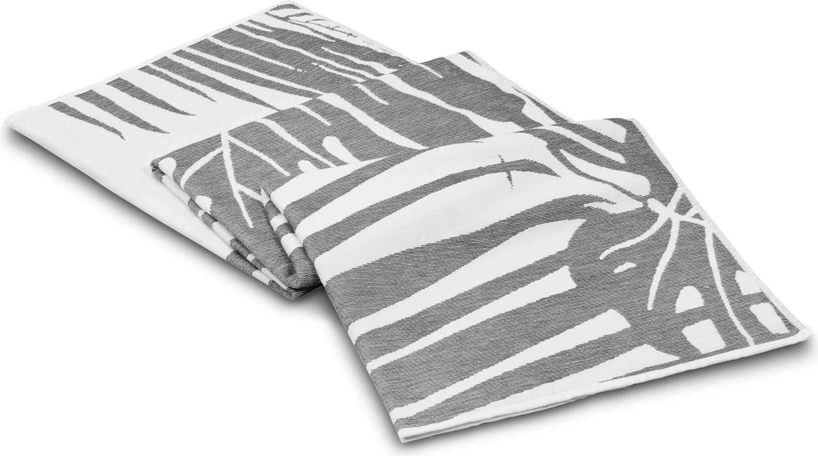 Plažna brisača Fouta, model Mijölnir, list, antracit in bela