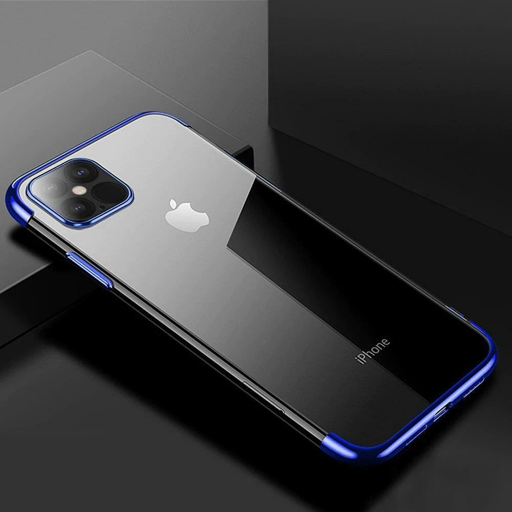 Prozoren ovitek Hurtel Clear Color 0,3 mm za Xiaomi Redmi Note 11 Pro / 11 Pro 5G / 11 Pro+, modro obrobljen