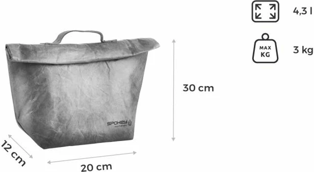 Termo torba za turizem Spokey Eco Carta, siva/srebrna