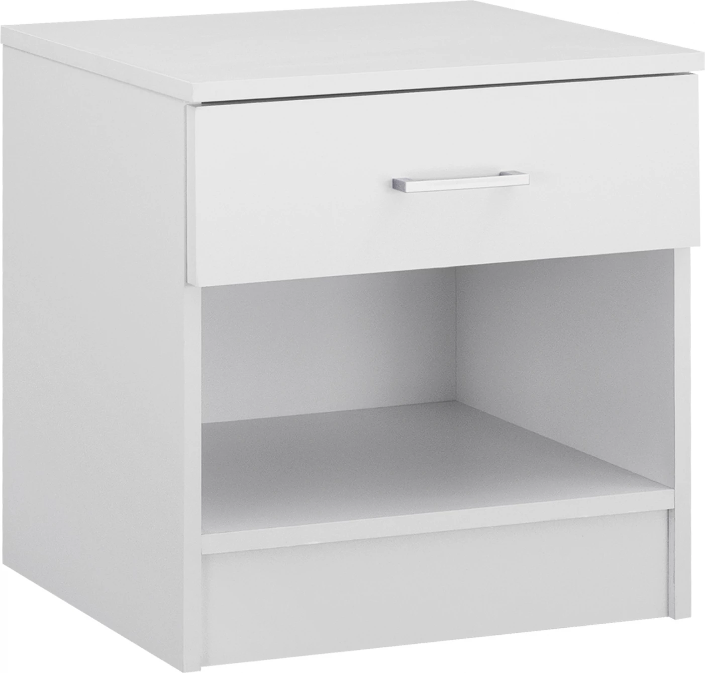 Nočna omarica z 1 predalom v beli barvi FH2345.05 45x35,5x47 cm