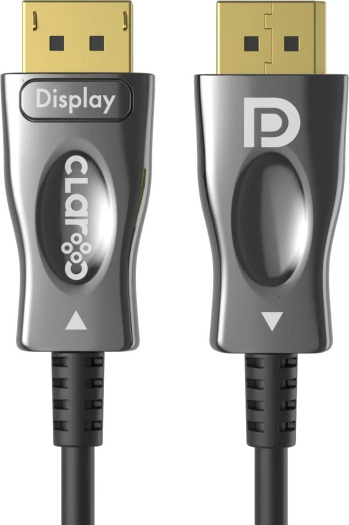 Optični DisplayPort 1.4 AOC kabel Claroc 8K, 15 m, črno-siv